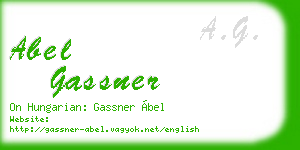 abel gassner business card